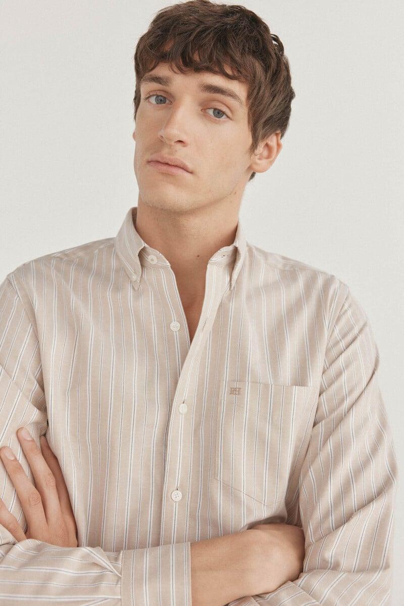 Cortefiel Camisa non iron oxford rayas