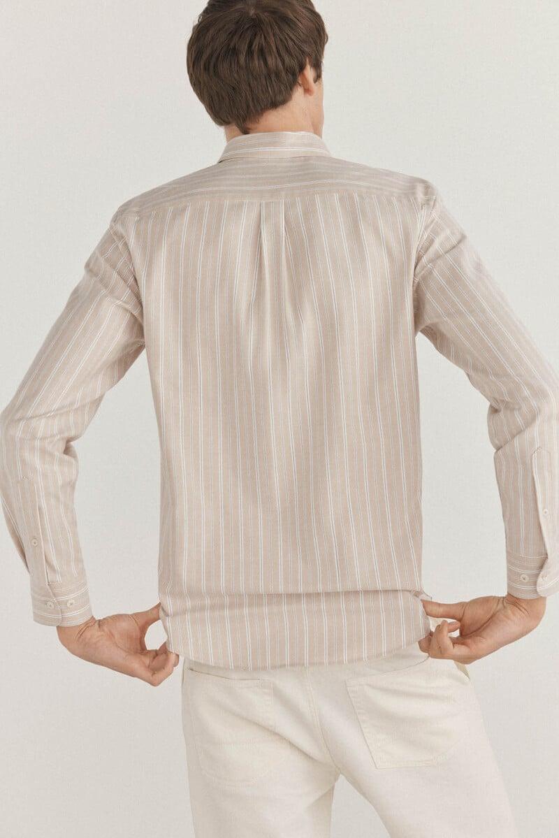 Cortefiel Camisa non iron oxford rayas Rebajas de fin de temporada