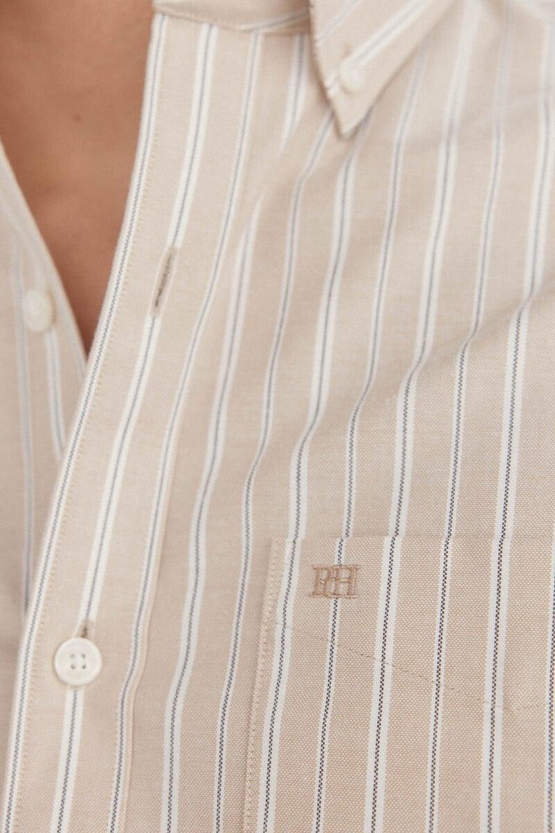 Cortefiel Camisa non iron oxford rayas Rebajas de fin de temporada