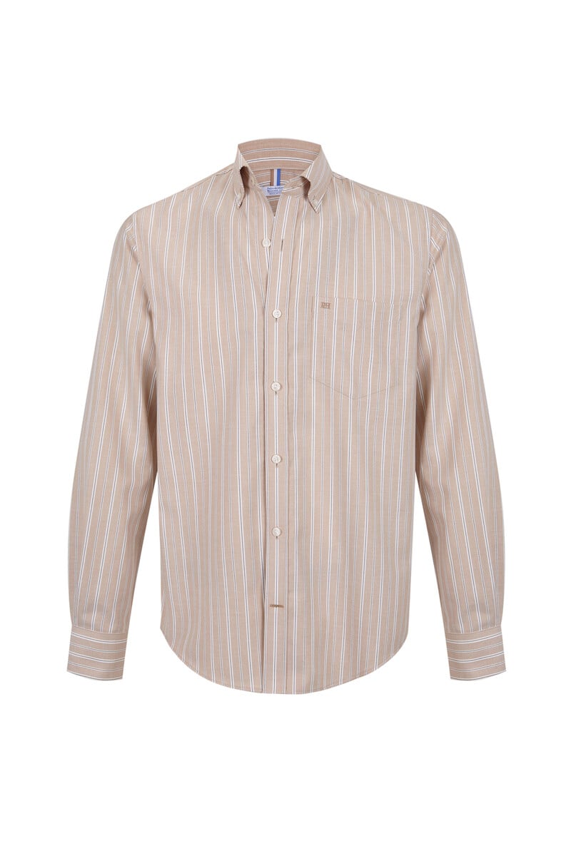 Cortefiel Camisa non iron oxford rayas Rebajas de fin de temporada