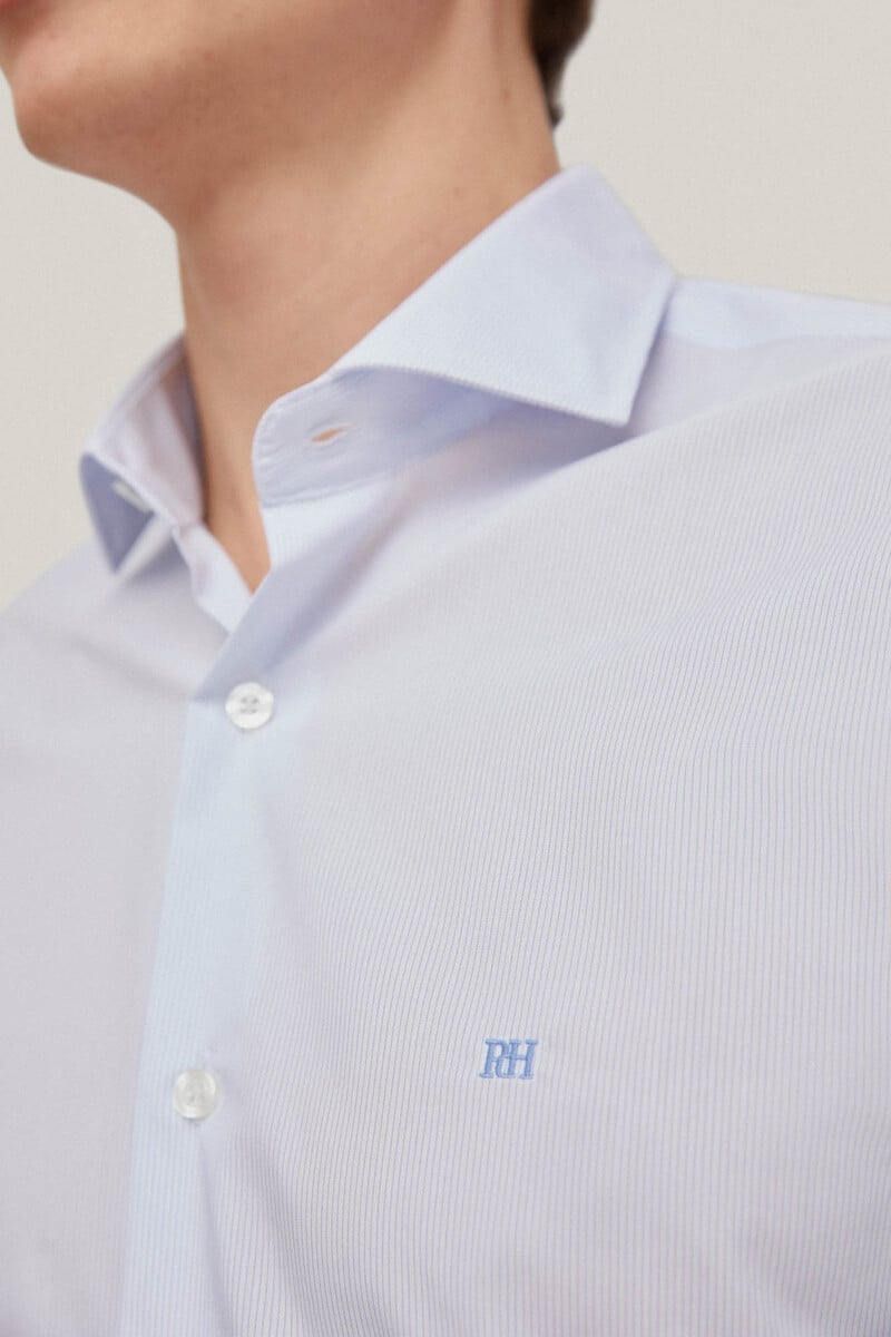 Cortefiel Camisa vestir mil rayas non iron + antimanchas slim fit