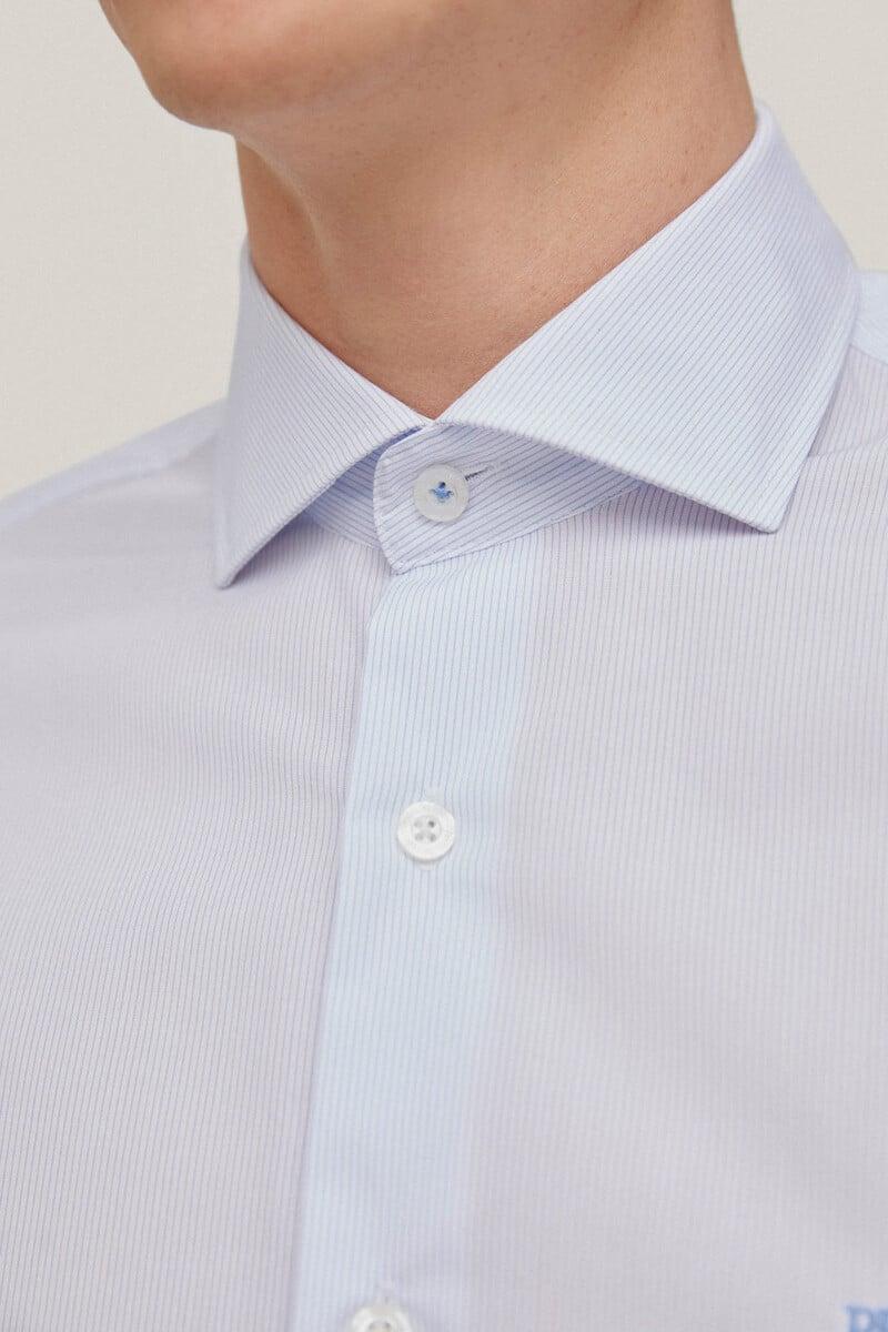 Cortefiel Camisa vestir mil rayas non iron + antimanchas slim fit Ofertas