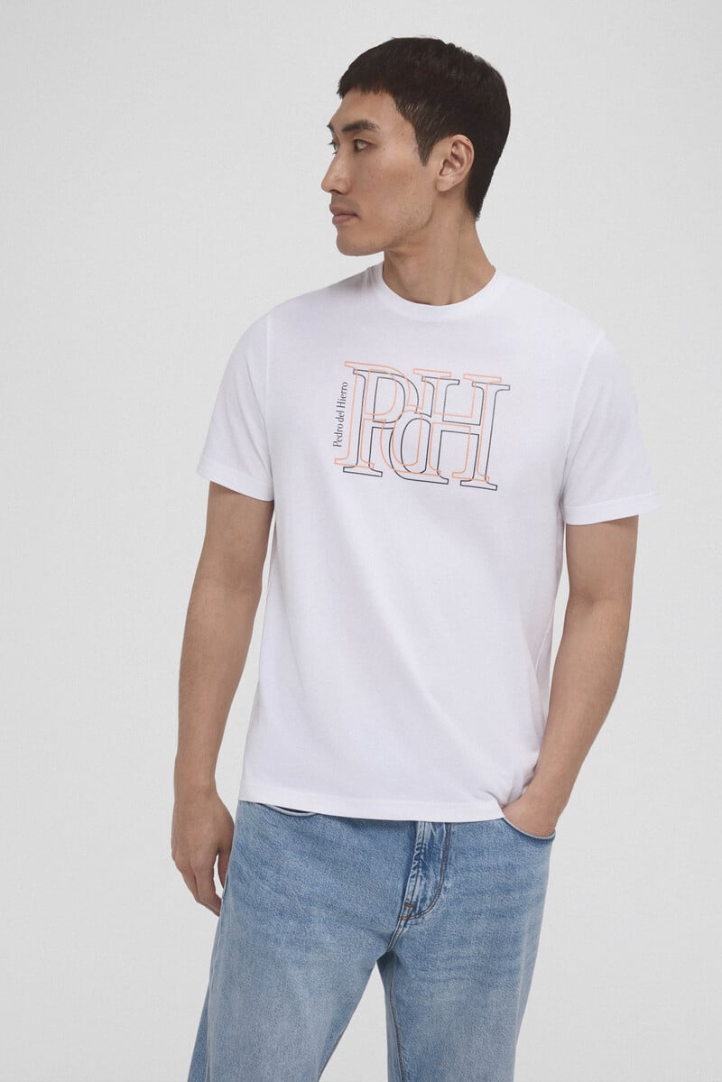 Cortefiel Camiseta logo grande Descuento