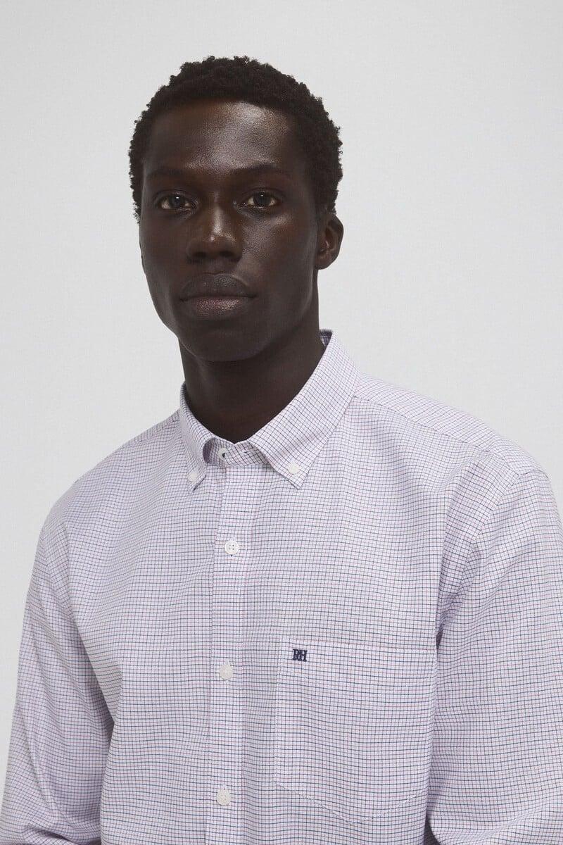 Cortefiel Camisa non iron oxford cuadros Tienda