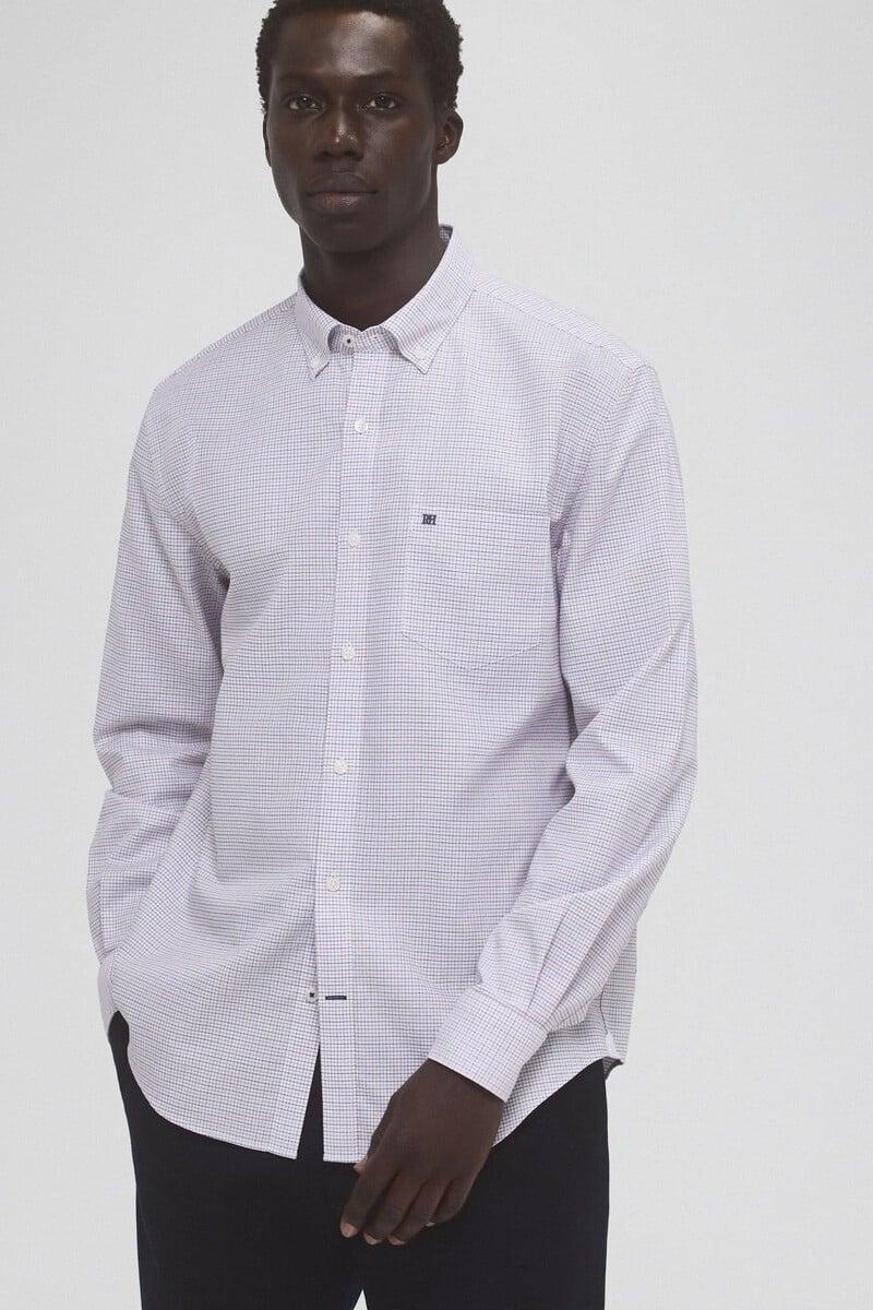 Cortefiel Camisa non iron oxford cuadros Tienda