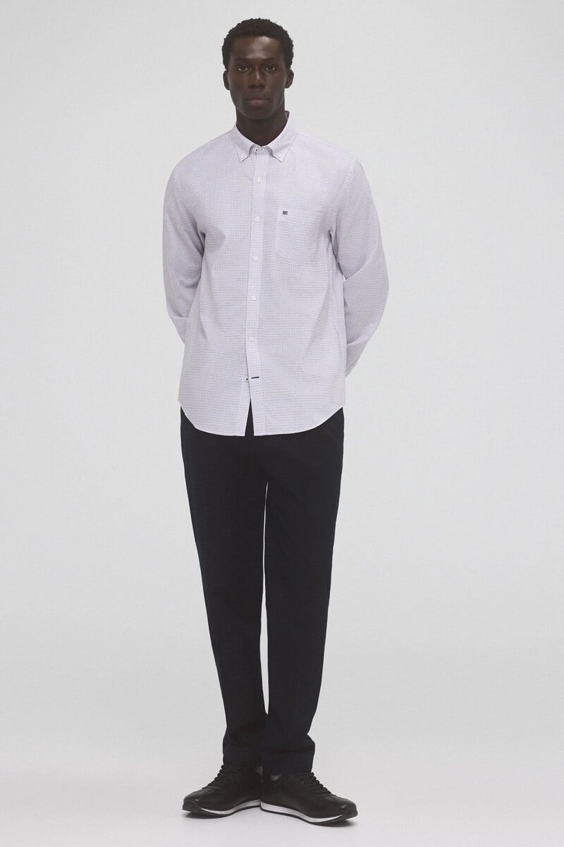 Cortefiel Camisa non iron oxford cuadros Tienda