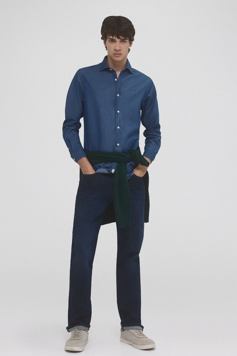 Cortefiel Pantalón vaquero premium flex ligero regular fit Tienda