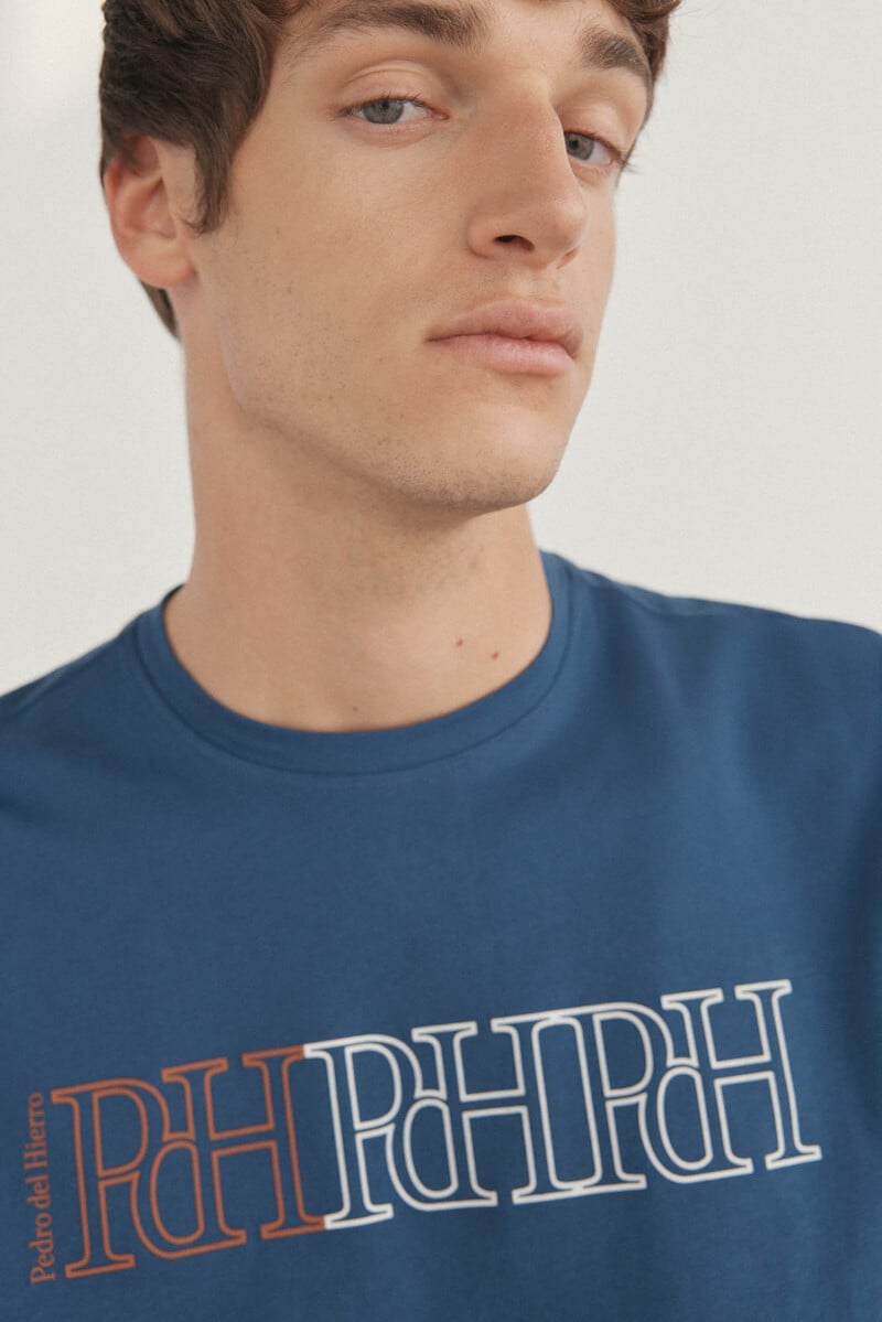 Cortefiel Camiseta logos estampados Mejor oferta