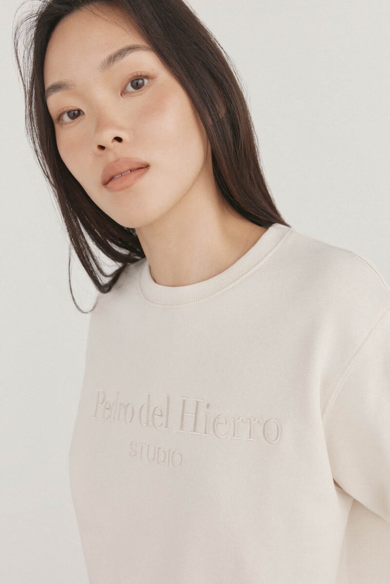 Cortefiel Sudadera lisa logo Envío gratis