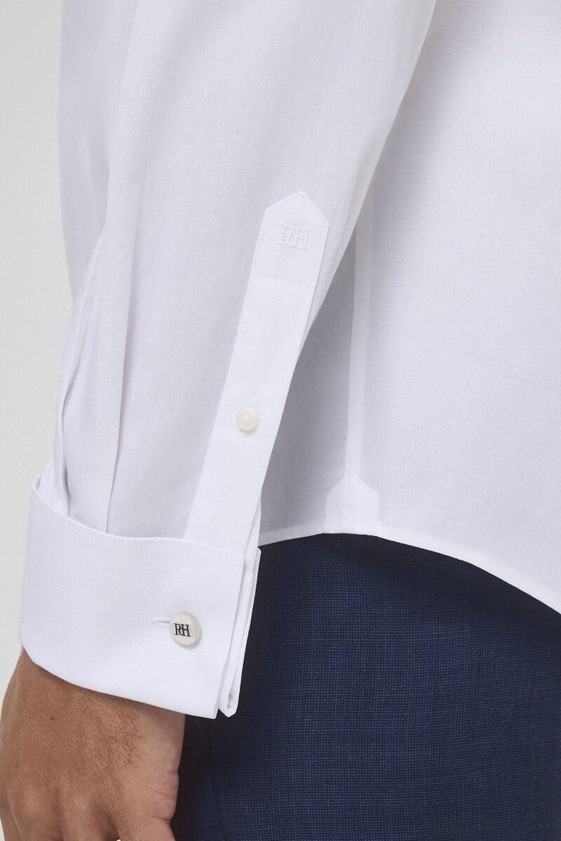 Cortefiel Camisa vestir puño gemelos non iron + antimanchas Envío gratis