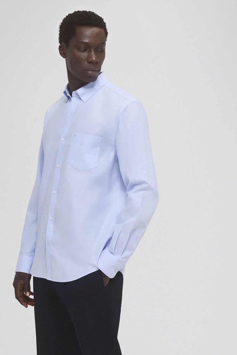 Cortefiel Camisa non iron oxford liso Oferta especial de fábrica