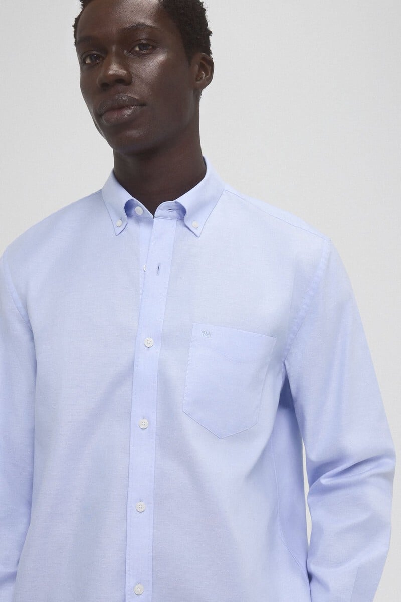 Cortefiel Camisa non iron oxford liso Oferta especial de fábrica
