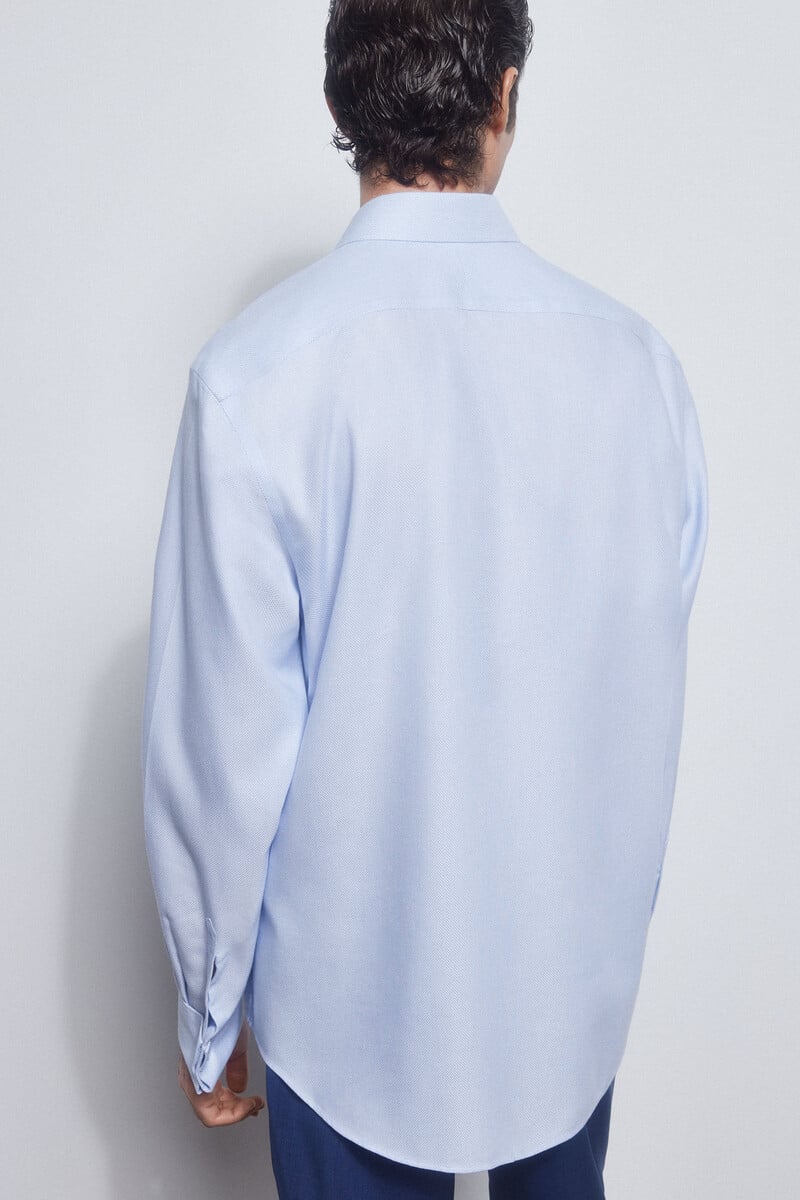 Cortefiel Camisa gemelos lisa non iron + antimanchas Precios de Black Friday