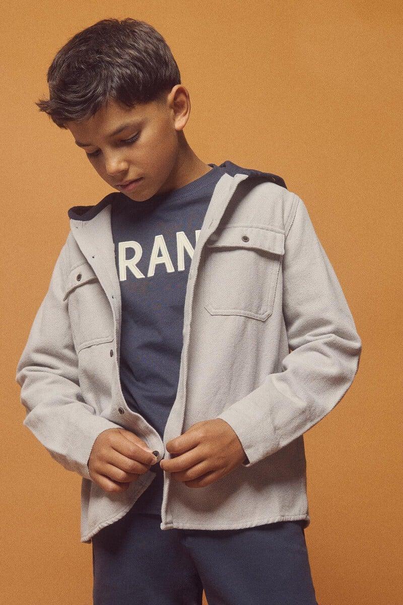 Cortefiel Camisa franela capucha niño Ofertas especiales