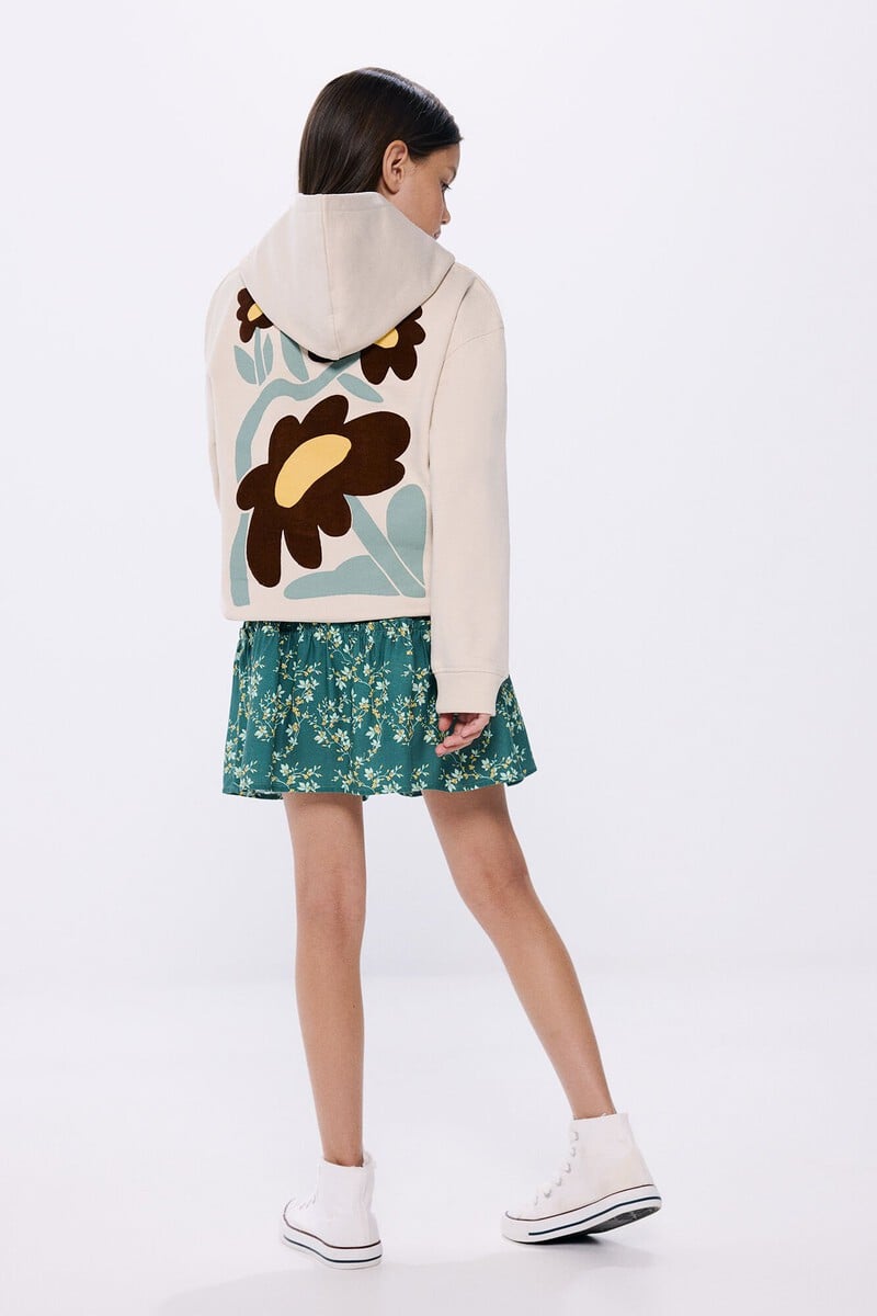Cortefiel Falda flores niña Outlet