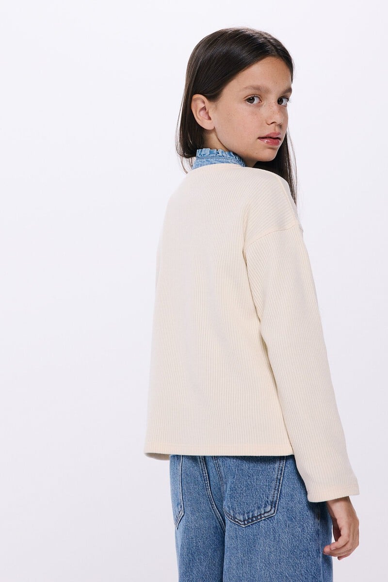 Cortefiel Camiseta rib corazón niña Venta caliente