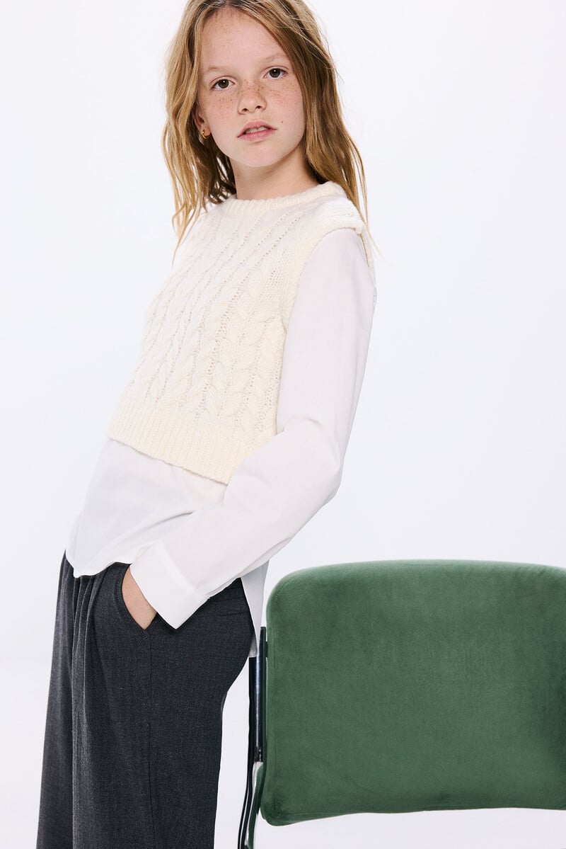 Cortefiel Pantalon pinzas niña Rebajas baratas