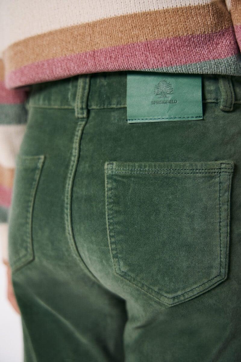Cortefiel Pantalon flare velour niña Ventas relámpago