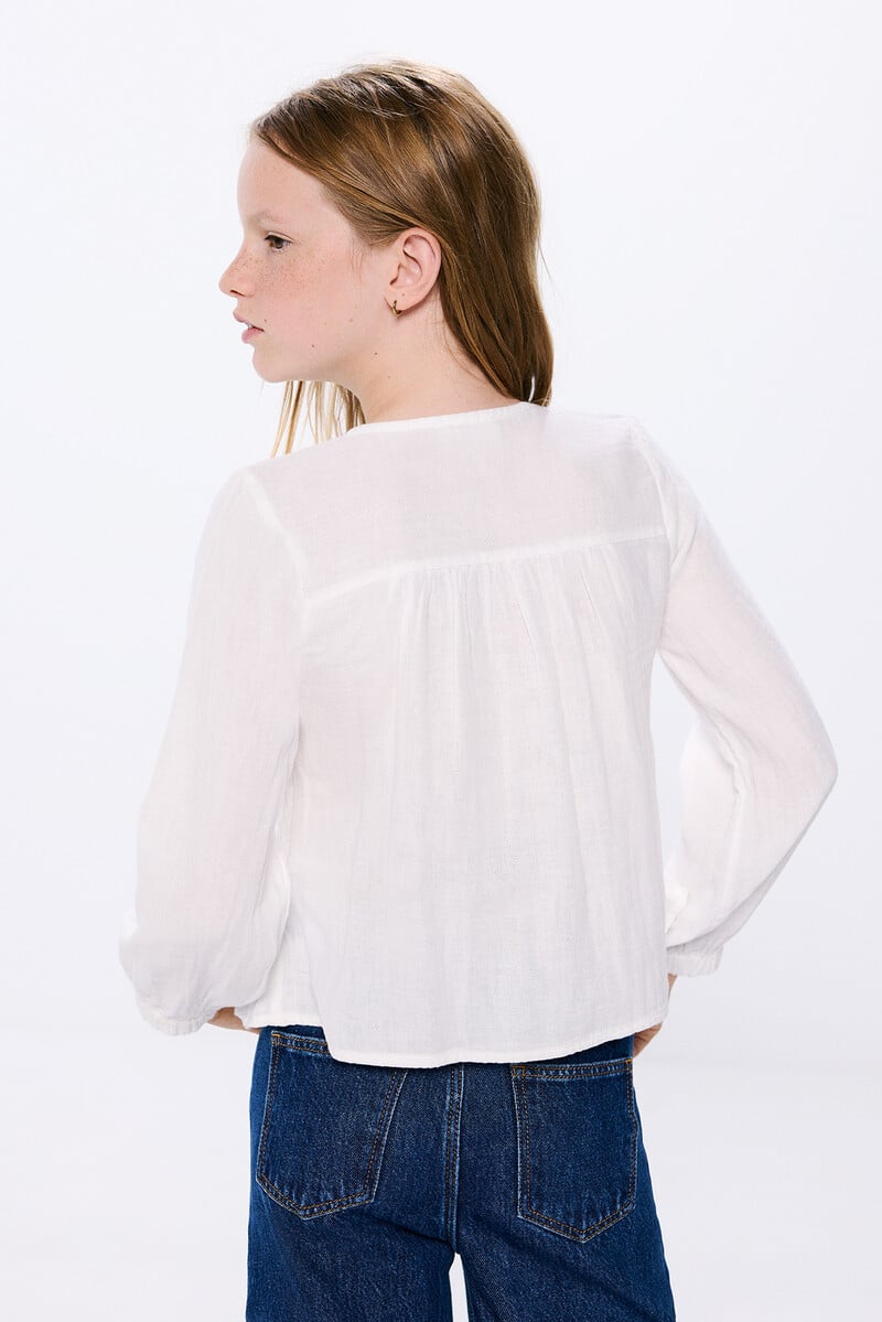 Cortefiel Blusa nido abeja niña Tienda