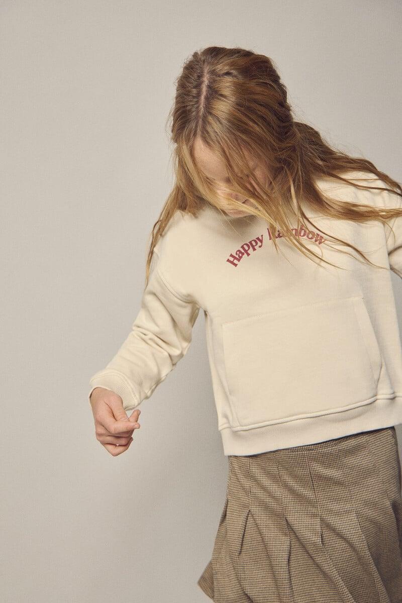 Cortefiel Sudadera capucha Rainbow niña Liquidación
