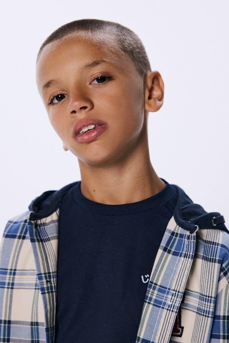 Cortefiel Camisa cuadros capucha niño Mejor oferta