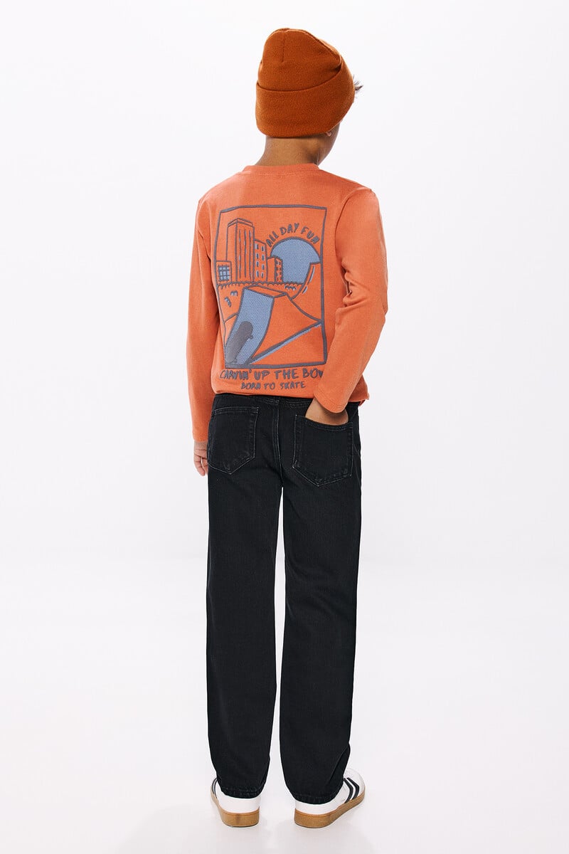 Cortefiel Pantalon denim skater niño Precio de fábrica
