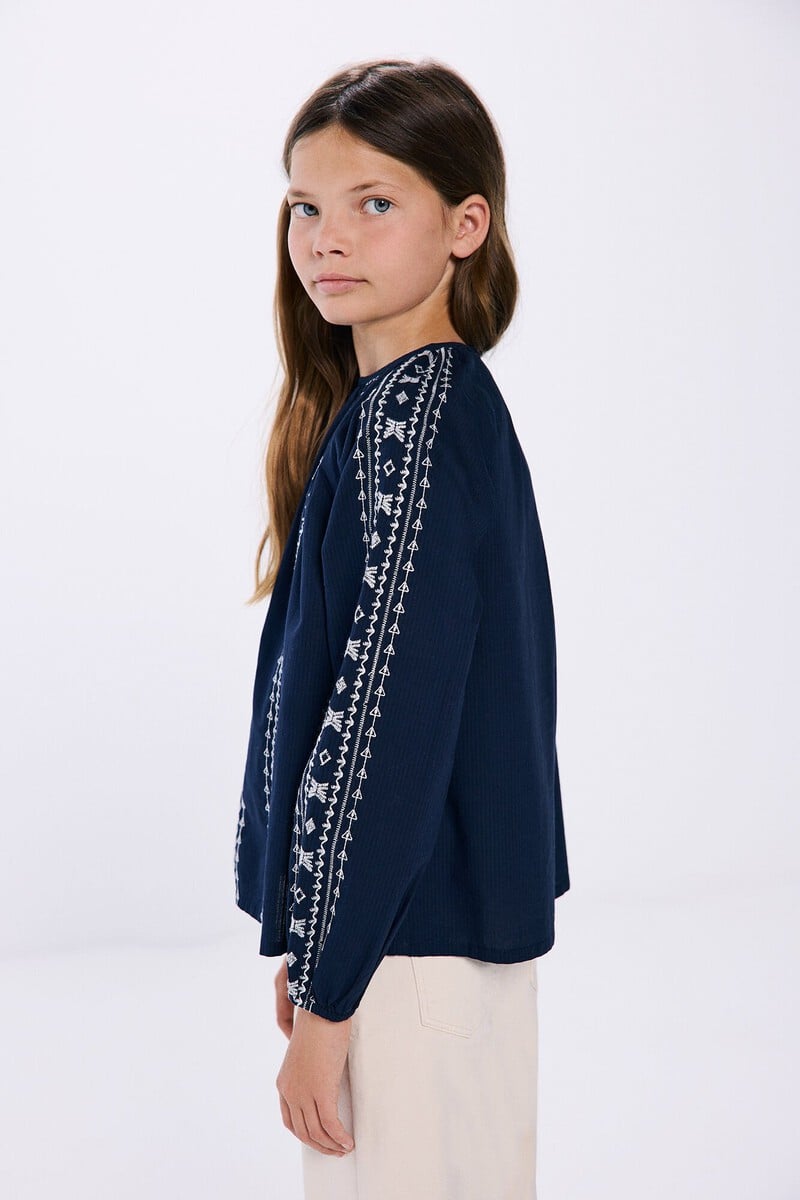 Cortefiel Blusa bordados niña Oferta especial de fábrica