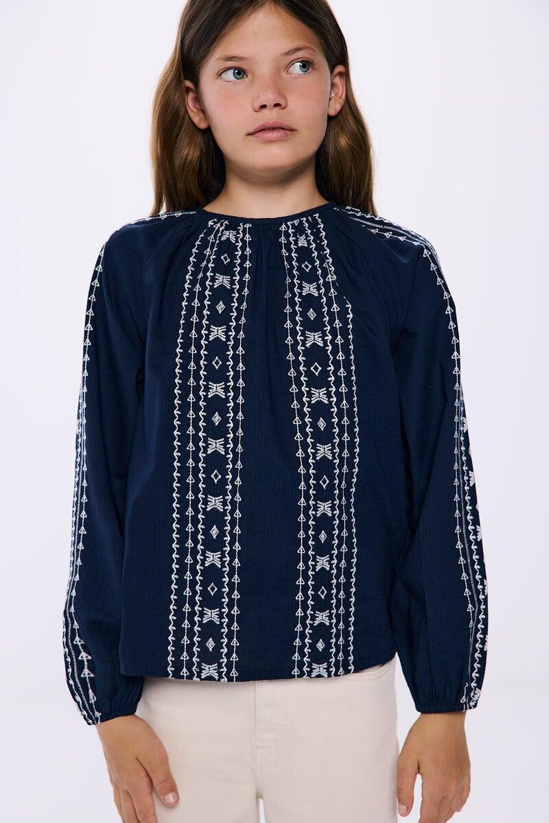 Cortefiel Blusa bordados niña Oferta especial de fábrica