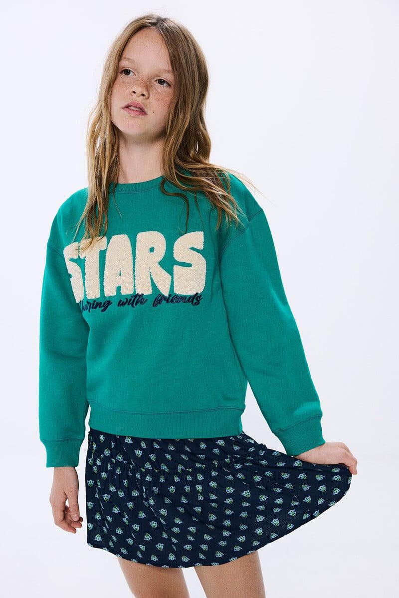 Cortefiel Sudadera STARS niña Limitado a 3 días