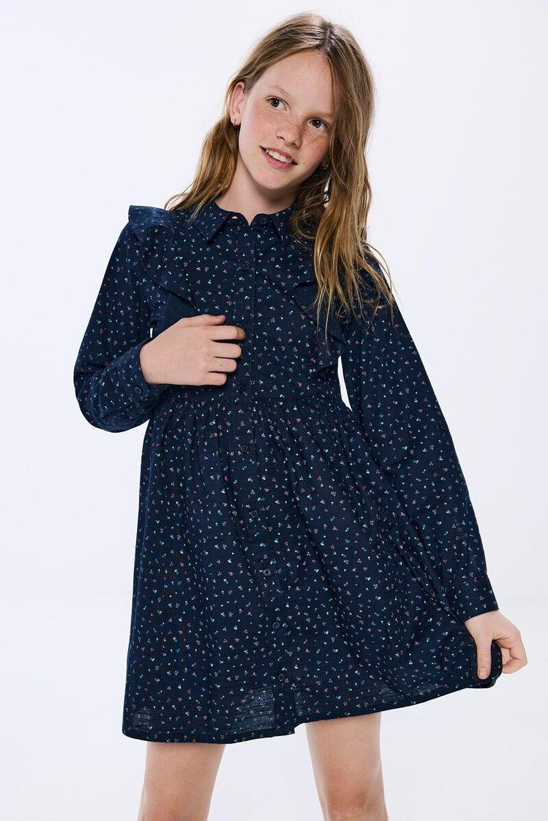 Cortefiel Vestido estampado flores niña