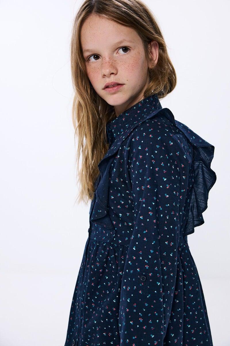 Cortefiel Vestido estampado flores niña En oferta