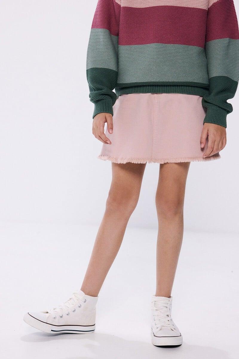 Cortefiel Falda desflecada niña Oferta exclusiva