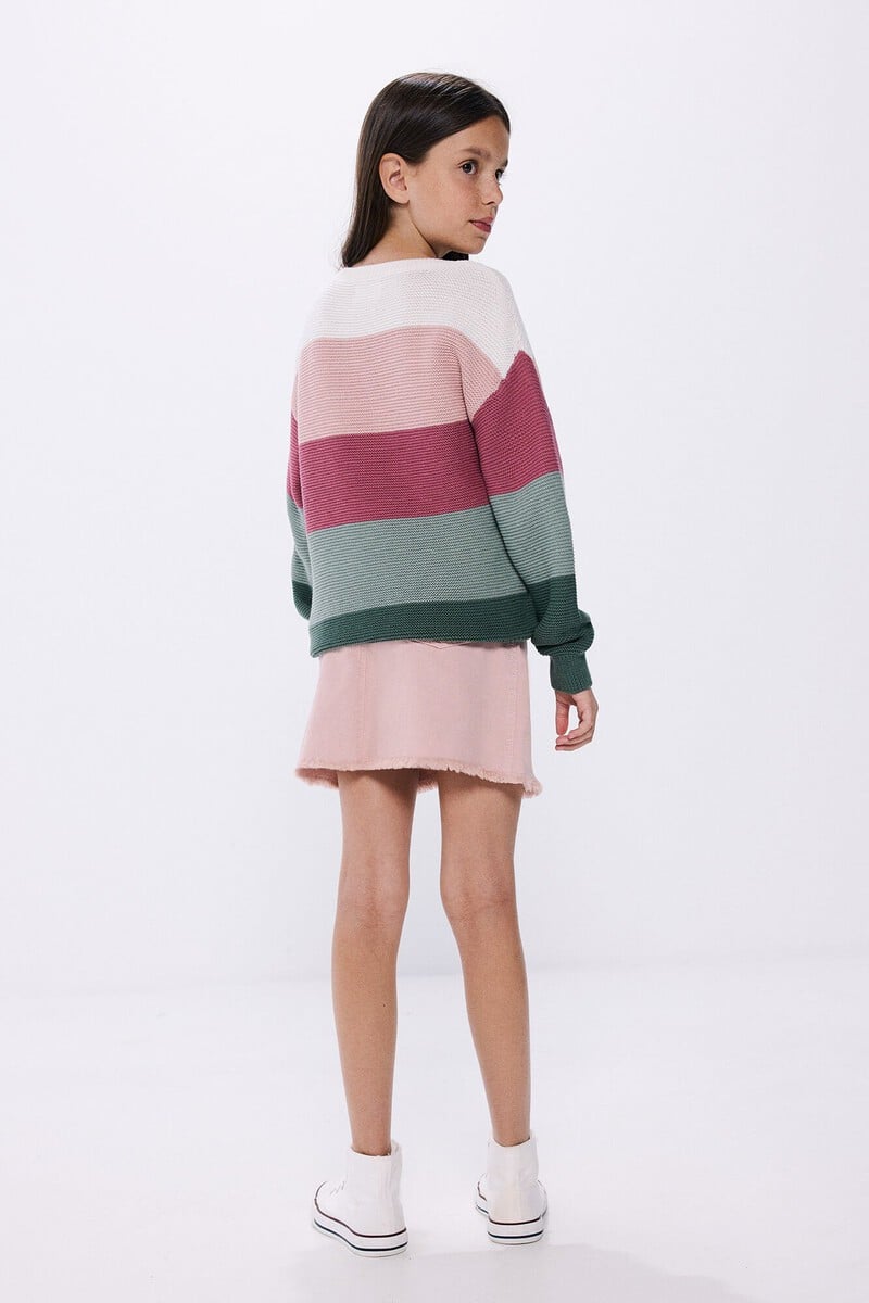 Cortefiel Falda desflecada niña Oferta exclusiva