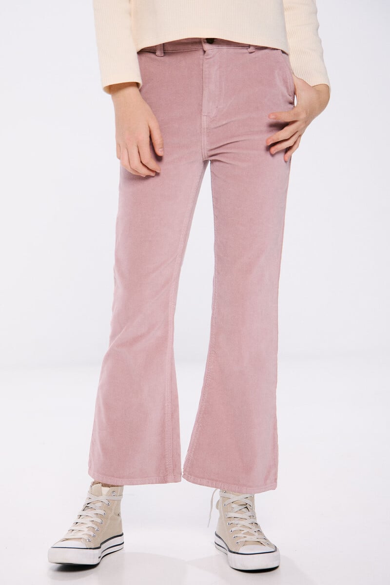 Cortefiel Pantalon flare velour niña Ofertas de temporada