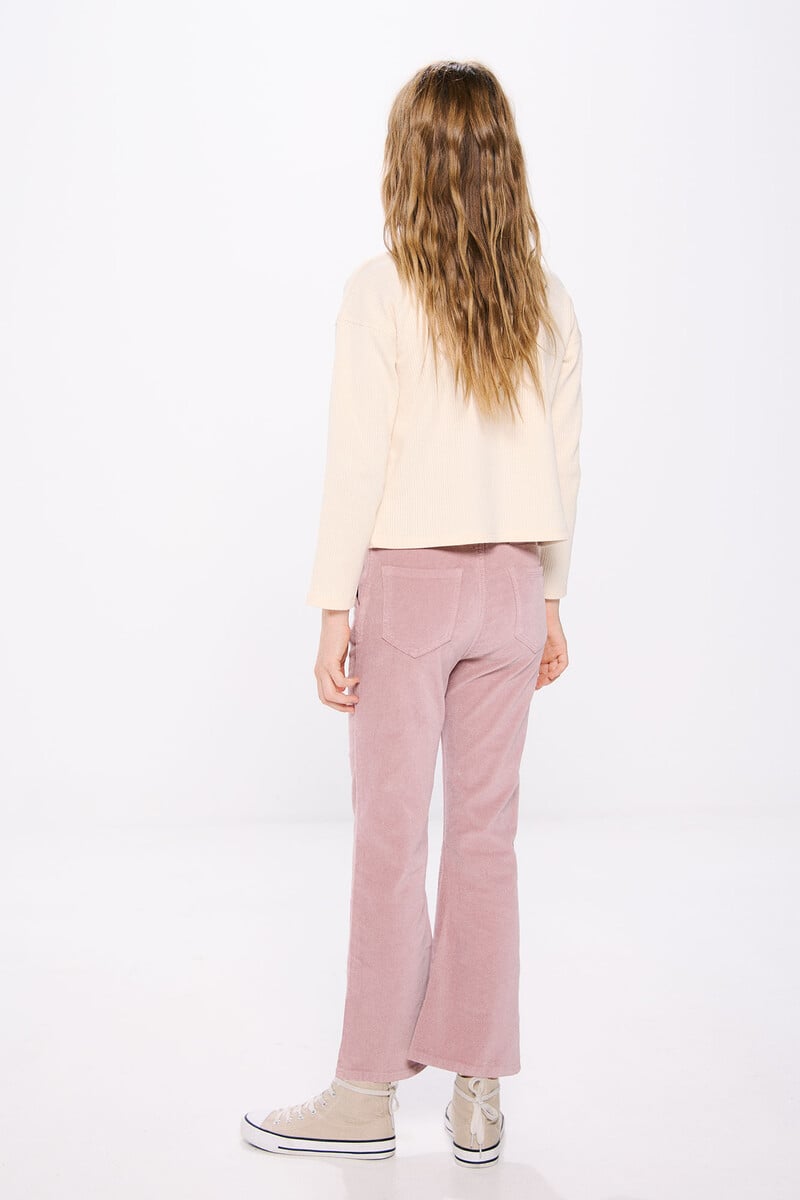 Cortefiel Pantalon flare velour niña Ofertas de temporada