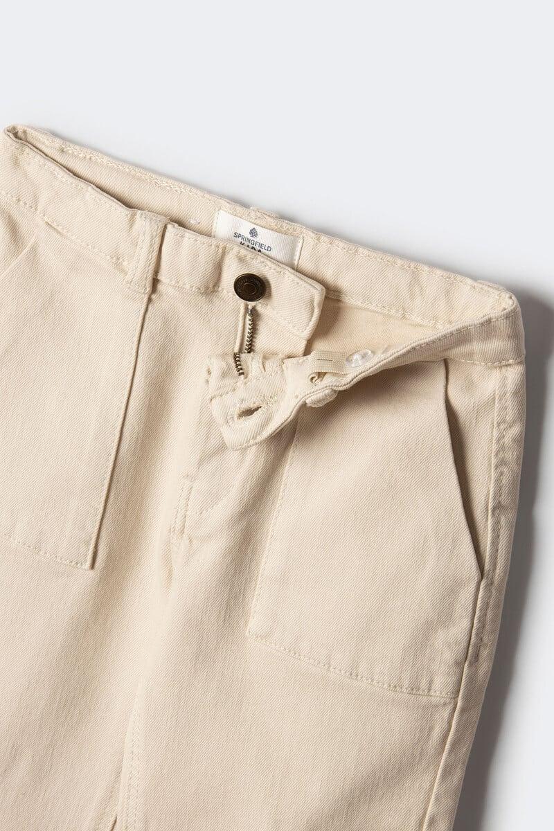 Cortefiel Pantalón cargo flare niña Ofertas especiales
