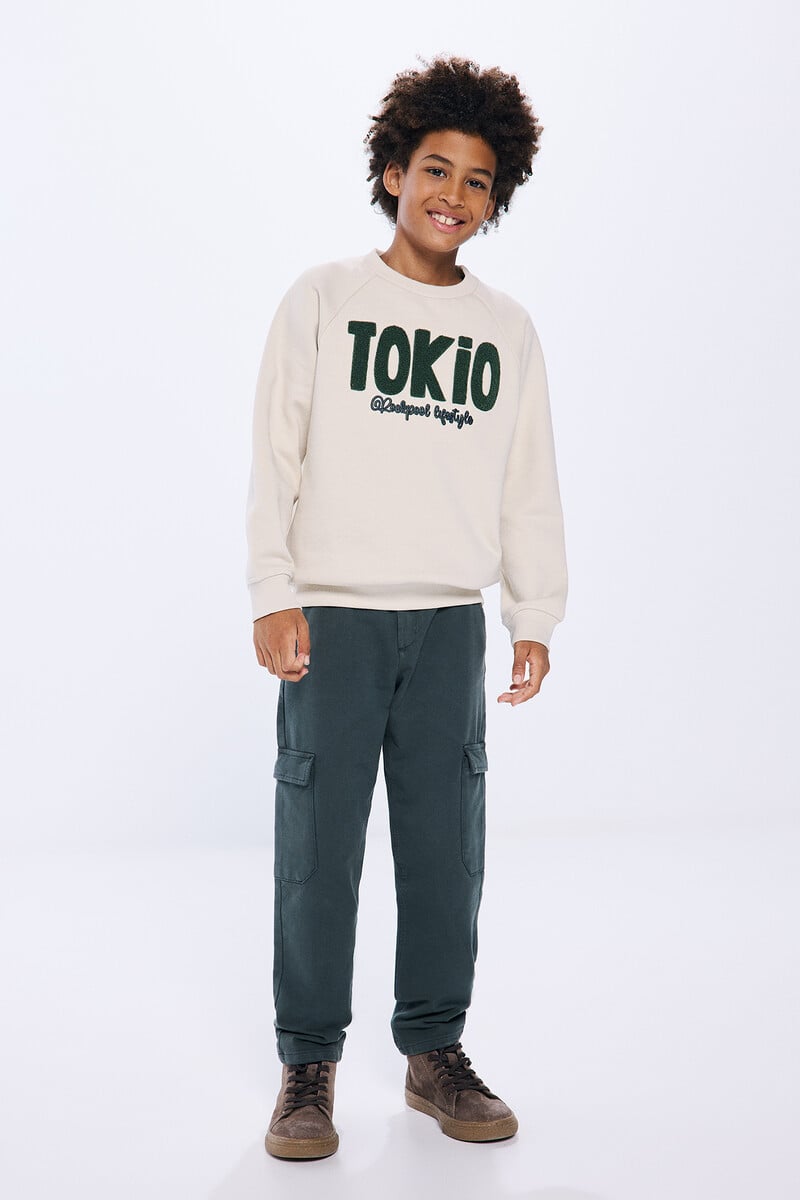 Cortefiel Pantalon cargo niño Rebajas de fin de temporada