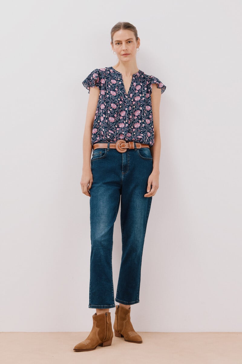 Cortefiel Blusa manga volante Ofertas
