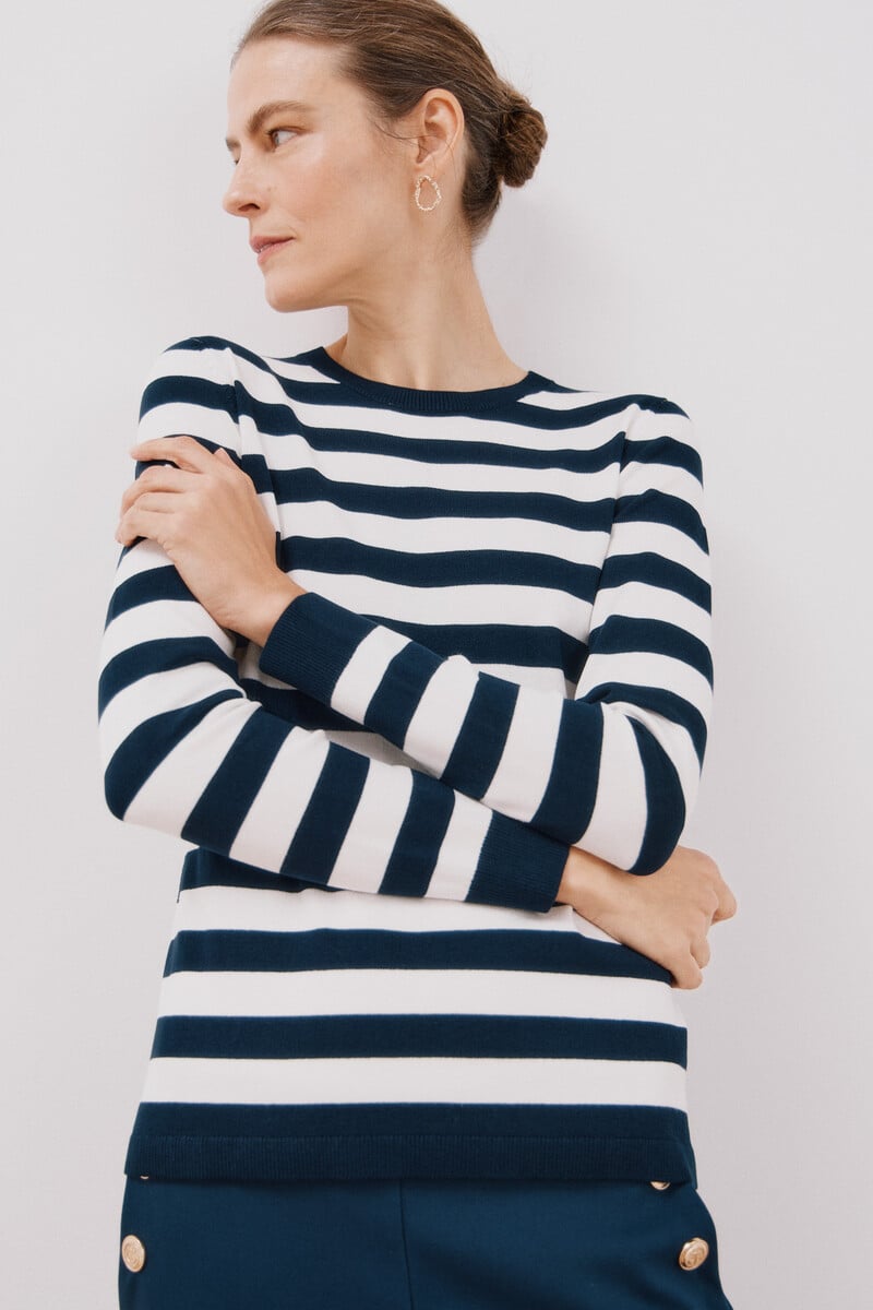 Cortefiel Jersey rayas bicolor En oferta