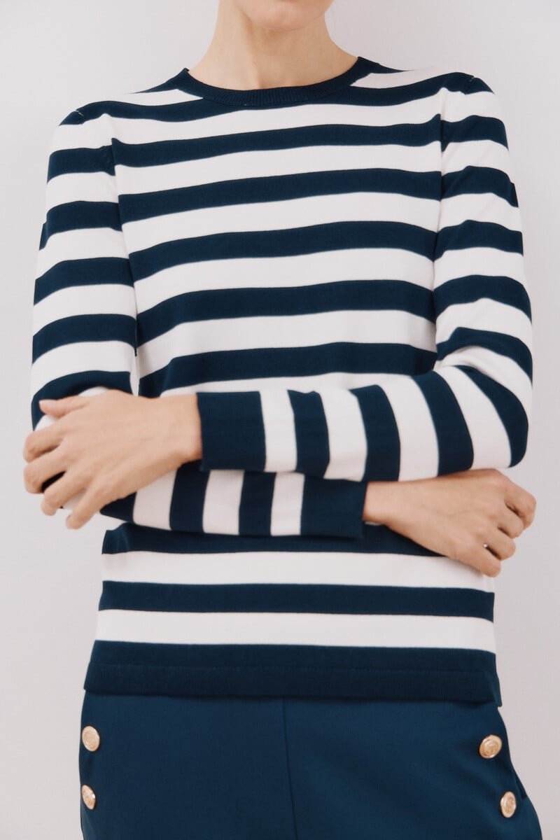 Cortefiel Jersey rayas bicolor En oferta