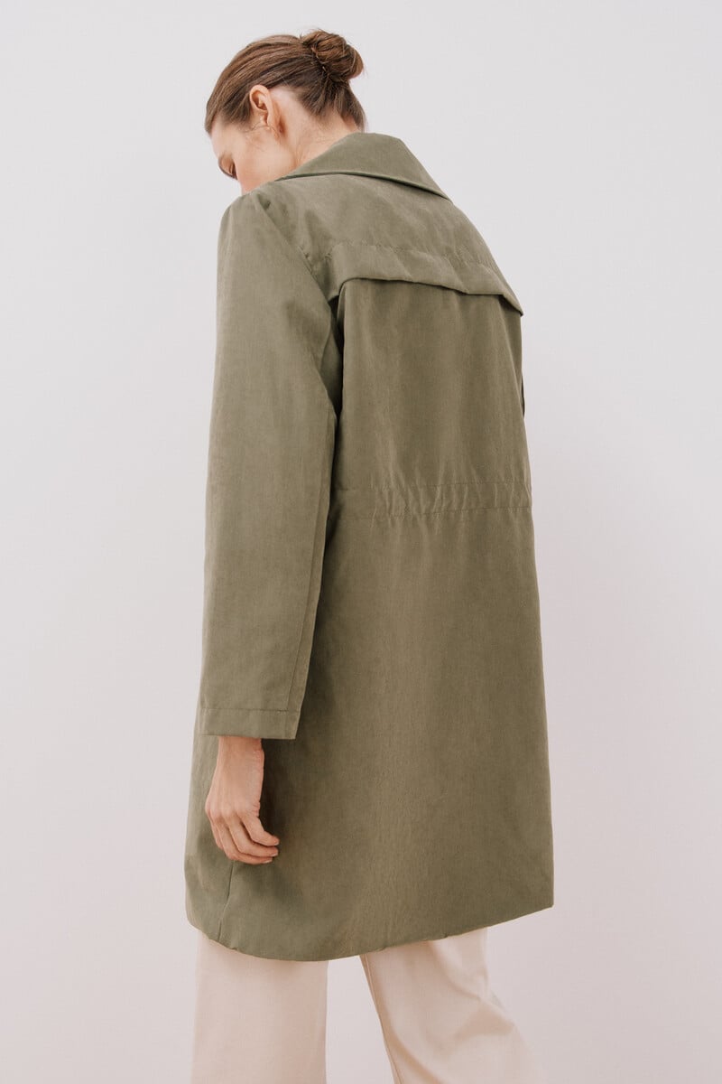 Cortefiel Gabardina fluida waterrrepelent Gran oferta