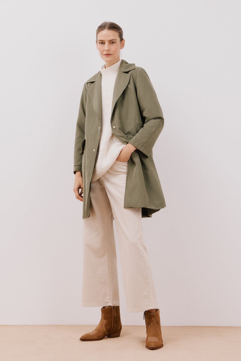 Cortefiel Gabardina fluida waterrrepelent Gran oferta
