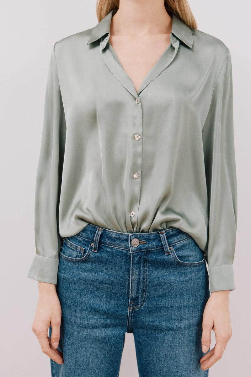 Cortefiel Camisa satinada Rebajas online