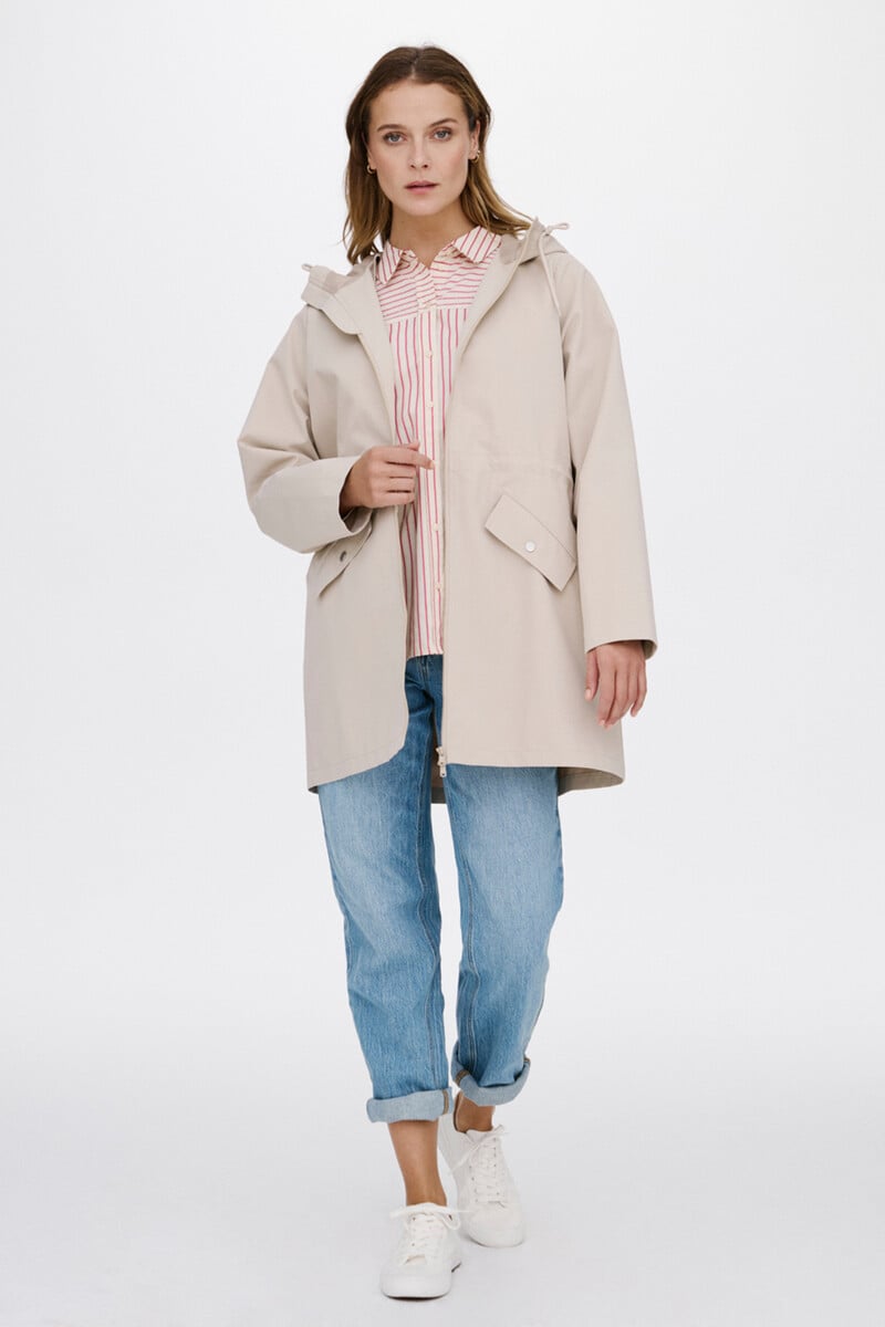 Cortefiel Parka 3/4 con capucha Envío gratis