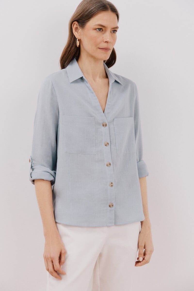 Cortefiel Camisa algodón estampada Envío gratis