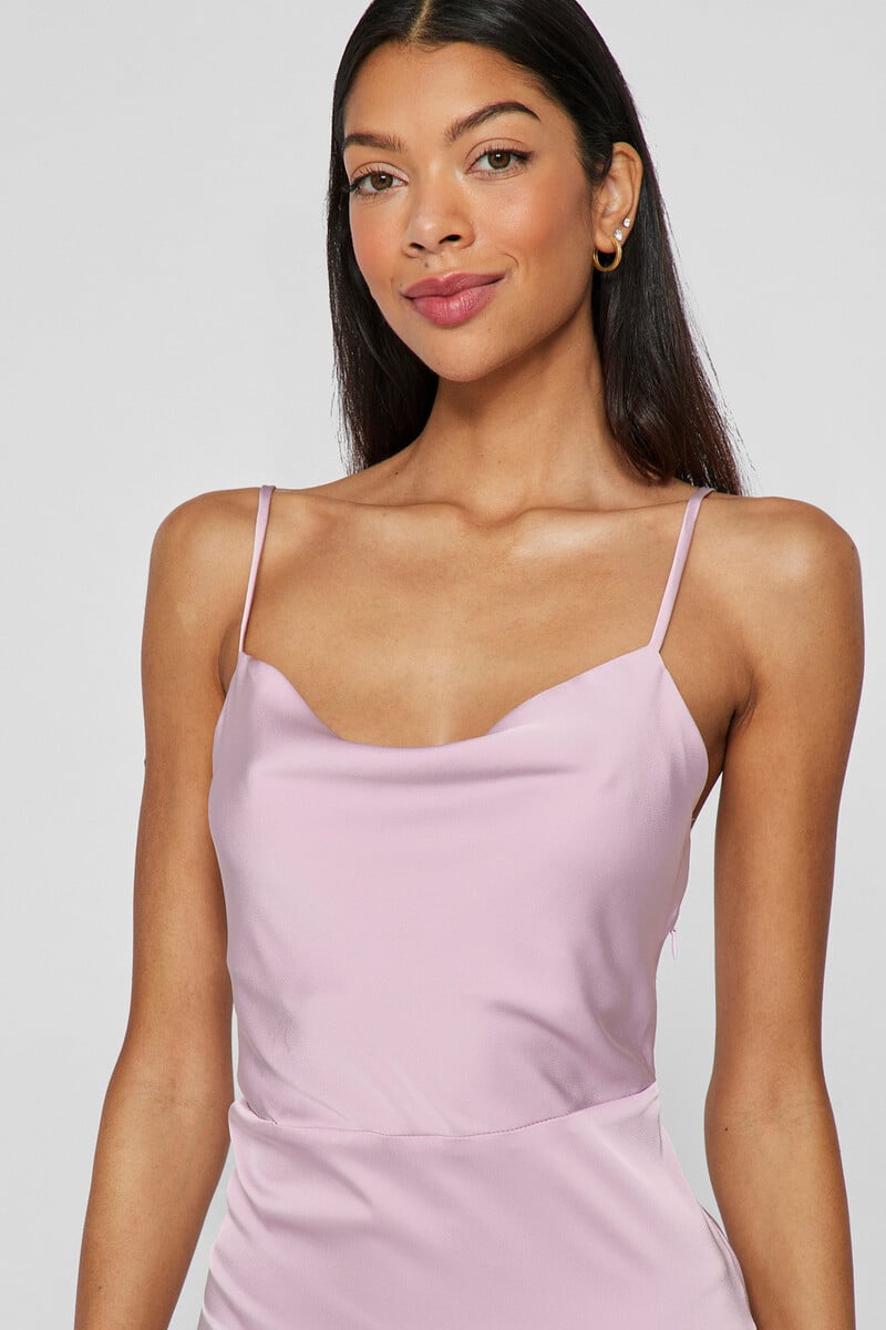 Cortefiel Vestido midi satinado Últimos 3 días
