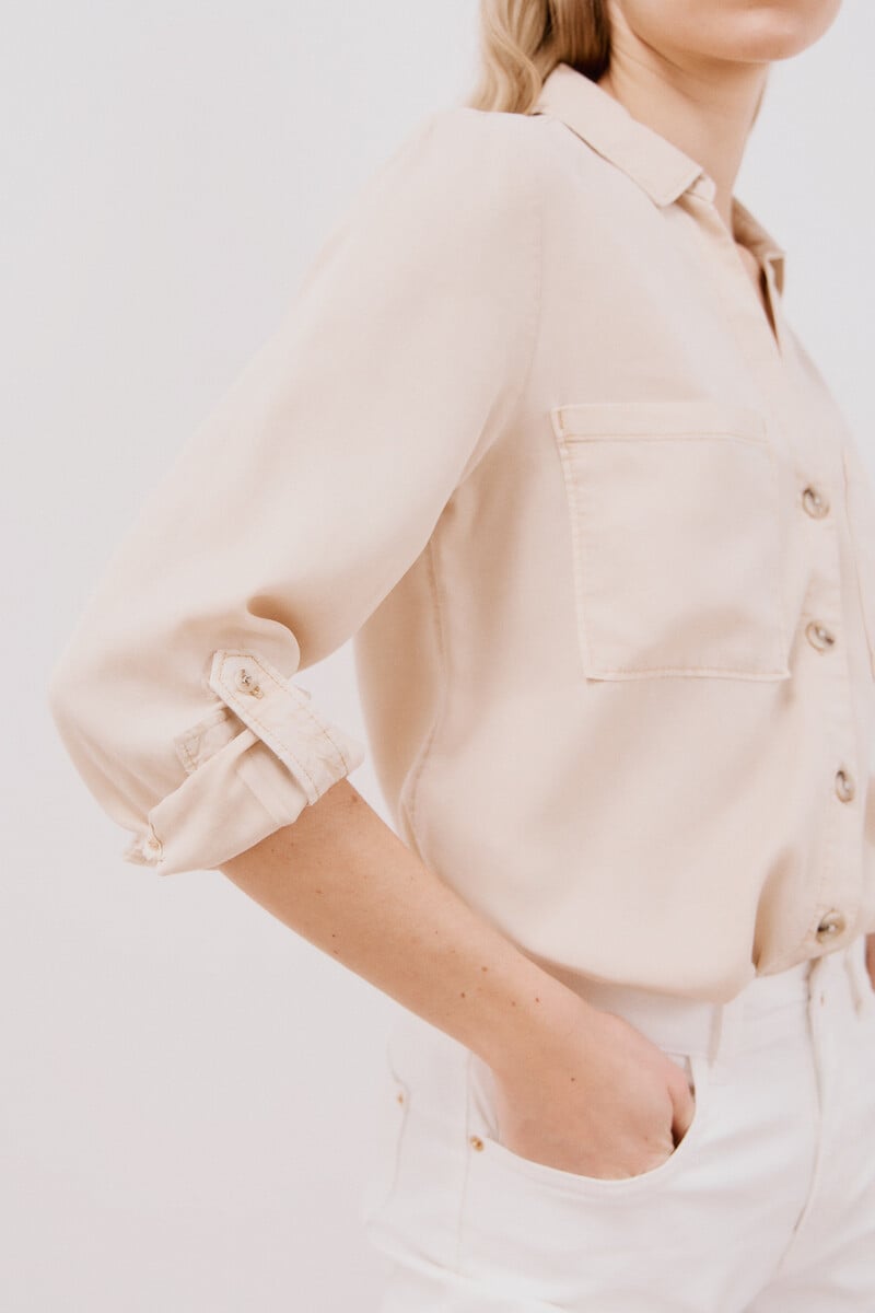 Cortefiel Camisa Vaquera Tencel Último día