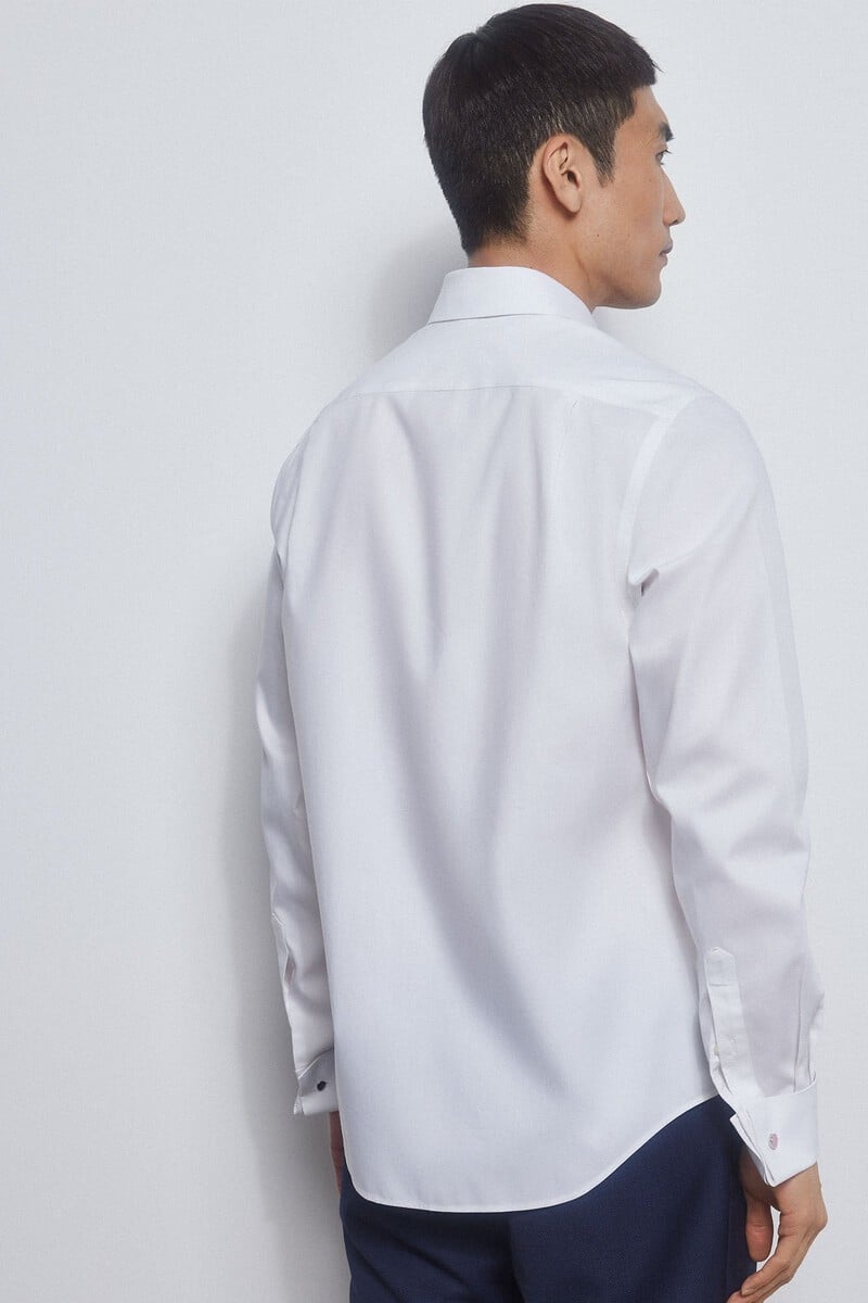 Cortefiel Camisa gemelos lisa non iron + antimanchas Precios de Black Friday