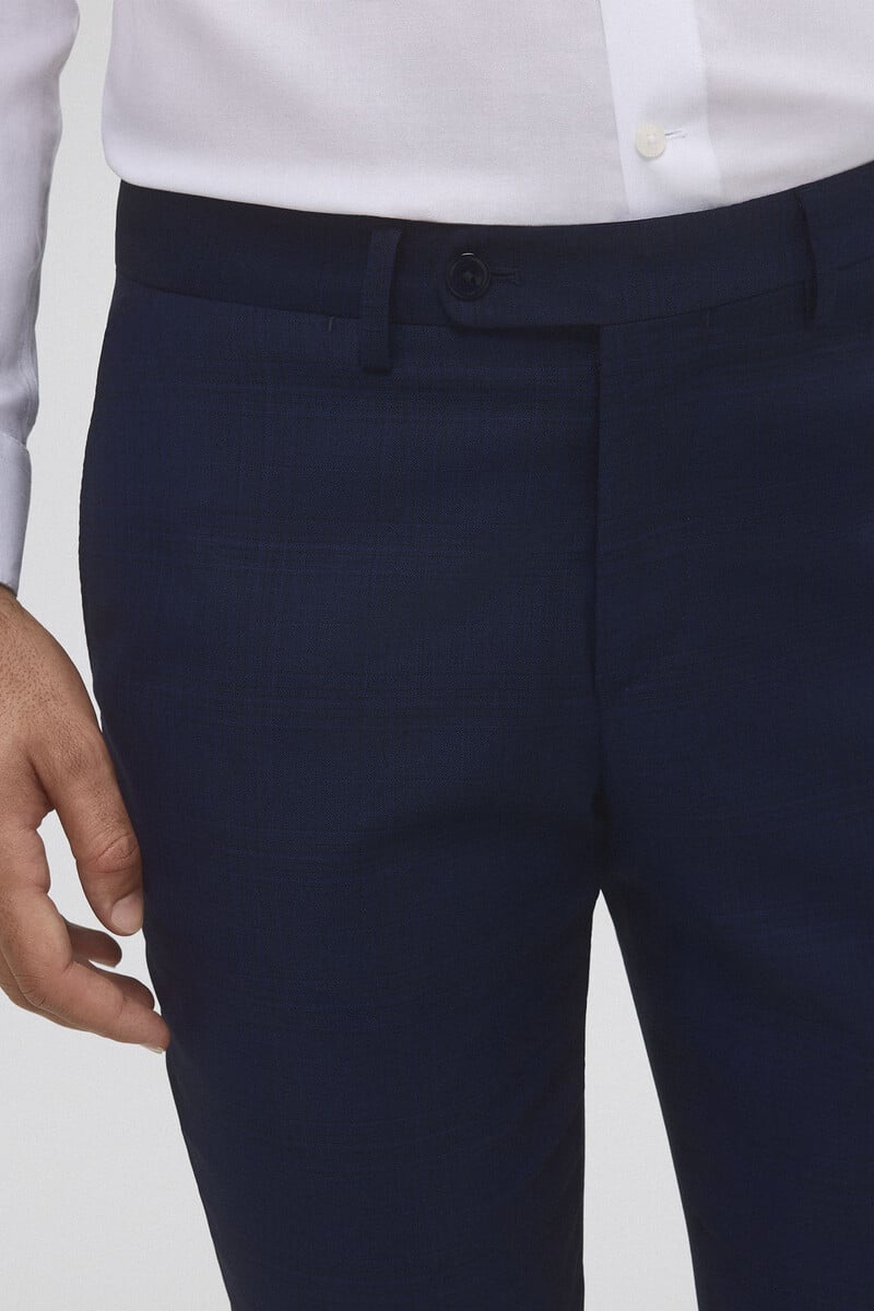 Cortefiel Pantalón traje cuadro slim Rebajas