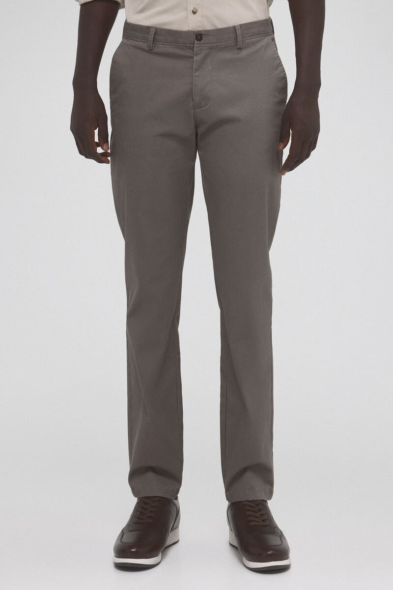 Cortefiel Pantalón chino estampado premium flex slim fit En oferta